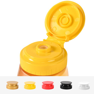 Plastic Sealed Leak-Proof Double-Layer Honey Cap for Inverted <b>Squeeze</b> Condiment <b>Bottles</b> 38-400 - Product Image 1