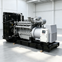 Grupo Electrógeno Diésel Contenerizado de Gran Potencia (1000kW 1250kVA 1100kW 1375kVA) con Motor SME Lingzhong, Estación de Energía Paralela Multi-unidad