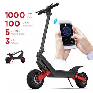 100km 11 inch xe điện 48V 20Ah có thể gập lại khung 1000W đôi động cơ không chổi than thông minh điện tử thông minh Pro - Product Image 1