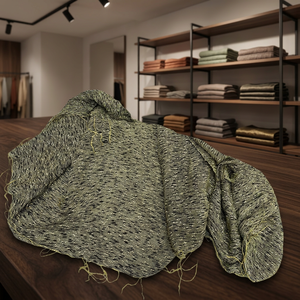 Foulard en soie tissé à la main et teint à la main 12% soie 88% coton, taille 80x180cm la sensation douce et luxueuse du tissu en soie sur votre peau - Product Image 2