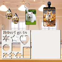 Plaques vierges en MDF pour sublimation personnalisée, feuilles de carton rigide blanc double face avec revêtement, 12 x 12 pouces, pour transfert thermique et projets DIY
