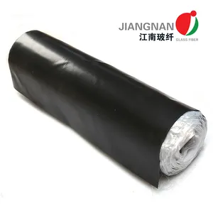 Black Color EPDM Coated Fiberglass Fabric with High Mechanical Strength