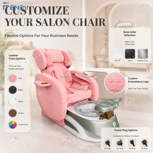 Fauteuil de pédicure confortable et moderne pour salon de manucure avec bassin pour les pieds - Product Image 3