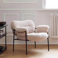 Fauteuil simple nordique, fauteuil inclinable, luxe léger, art en fer, rouge tendance, moderne, simple, designer, chaise décontractée