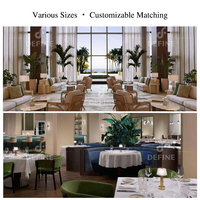 Ensemble de meubles de restaurant en bois personnalisés, tables et chaises de salle à manger modernes pour les projets de cafés et de salons de thé