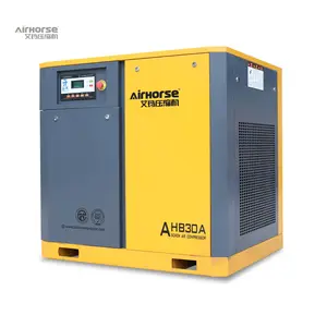 Compresor tipo tornillo de alta eficiencia, 22 kw, 30 hp, 10 bar, con certificación de exportación