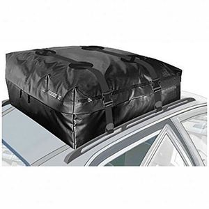 Bolsa de carga superior impermeable para coche, compatible con todos los coches con rieles laterales, barras transversales o sin portaequipajes, incluye accesorios resistentes. - Product Image 2