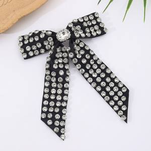 Pinza de Pelo de Lujo con Lazo de Diamantes de Imitación para Novia, Accesorio de Moda para el Cabello de Primavera - Product Image 5