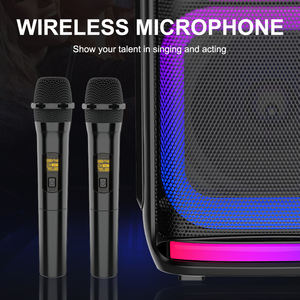 SING-E ZQS8281 Equipo <span class=keywords><strong>de</strong></span> Audio Multimedia Karaoke con Altavoz Dual <span class=keywords><strong>de</strong></span> 8 Pulgadas, Micrófono Inalámbrico, Subwoofer BT <span class=keywords><strong>de</strong></span> Alta Potencia - Product Image 6