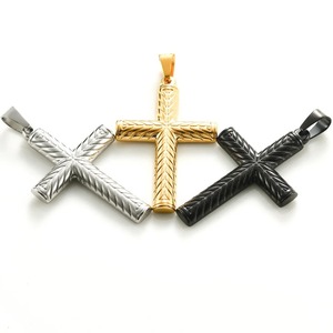 Collar con Colgante de Cruz de Acero Inoxidable a la Moda, Estilo Hip-Hop, Punk Rock, Amuletos Religiosos para Hombre, Regalo de Joyería con Cadena - Product Image 3