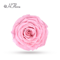 Fleurs décoratives de fête de mariage  toujours tête de rose préservée de couleur unique naturelle élégante avec boîte pour la Saint-Valentin