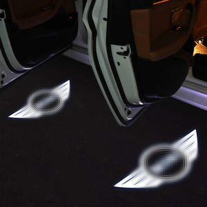 2 projecteurs de logo de porte de voiture haute définition, projecteur laser automatique à LED pour <span class=keywords><strong>Mini</strong></span> Cooper - Product Image 5