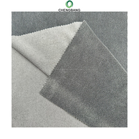 Tissu en velours soyeux 92% polyester 8% élasthanne, teint en fil, anti-boulochage, absorbant, pour vêtements de détente, vêtements de nuit, textile de maison et literie