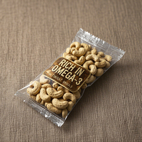 Sachets en mylar à imprimé personnalisé, emballage d'échantillons clair, sachets plats à noix, livraison rapide, anti-odeur, faciles à déchirer