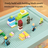 Boîte de rangement pour blocs de construction, organisateur de jouets à plusieurs niveaux, boîte de rangement pour jouets, boîte de rangement pour Lego