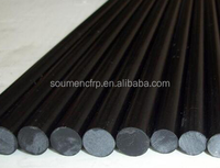 Tige vierge en fibre de carbone solide en carbone véritable 1mm 1.5mm