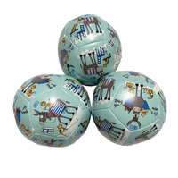 Ballon souple en PU de 4 pouces, rembourré de coton PP, style Hacky Sack, mini ballon de rugby, imprimé dessin animé, jouets souples pour enfants, vente en gros