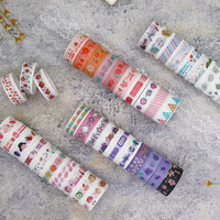 Set de Pegatinas Adhesivas Acrílicas Kawaii para Papelería con Dibujos Animados, Material BOPP, Transparentes y Resistentes para Estudiantes, Diario, Manualidades