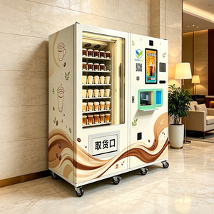เครื่องจำหน่ายกาแฟ ชา นม สมูทตี้ ไวเซียนเชิง รับชำระเงินด้วยคิวอาร์โค้ด ใช้งานได้ 24 ชั่วโมง เหมาะสำหรับสำนักงาน - Product Image 1