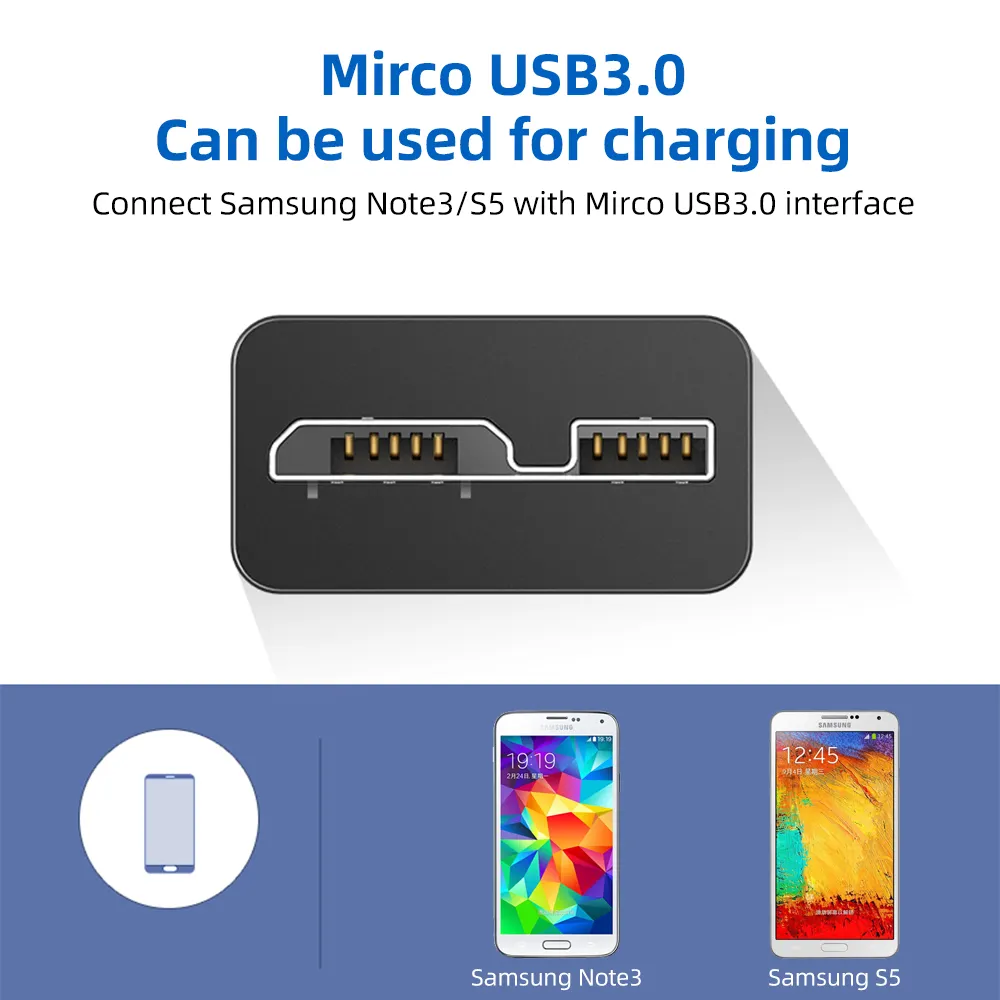 Hızlı şarj 1M USB tipi c mikro B veri kablosu Usb3.1 tip-c erkek Usb 3.0 mikro B erkek 3M 4M 5MCable sabit disk