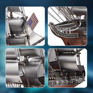 Piececool hot-bán thuyền <span class=keywords><strong>frigate</strong></span> <span class=keywords><strong>3D</strong></span> Câu Đố tương tác đồ chơi cho trẻ em người lớn Câu Đố những người yêu thích - Product Image 5