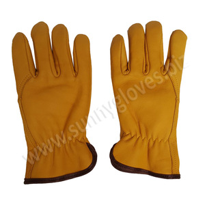 Guantes de cuero de Palma de jardín, guantes de conducción de trabajo por Sunny, venta de fábrica - Product Image 3