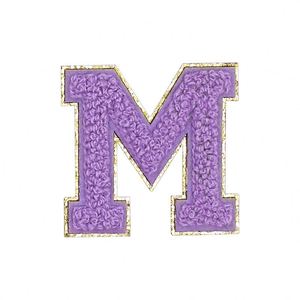 Stock with Self Adhesive Chenille Embroidery Sequins in Multiple Colours Single Layer Chenille Letter Patches for Clothes <b>Hats</b> - Product Image 1