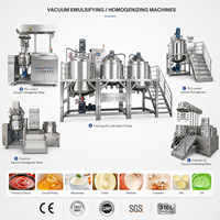 Homogénéisateur mélangeur sous vide 7,5 kW 50 L SUS304/SUS316 pour la production d'aliments, de peintures, de cosmétiques et de shampoings, tension 220 V/380 V