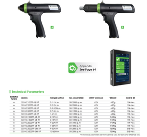 Tournevis <span class=keywords><strong>électrique</strong></span> intelligent à commande par transducteur à cordon droit, clé à écrous avec système de moteur servo - Product Image 5