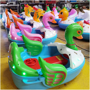Water Bumper Boat Hand <strong>Rocker</strong> Outdoor Parent-Child Children <strong>Swan</strong> Luminous Cartoon Battery Thickened Pool - Product Image 4