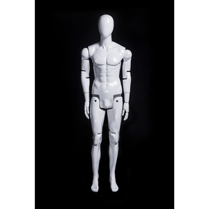 Maniquí extraíble Flexible Ajustable Fibra de vidrio Hombre Maniquí <span class=keywords><strong>sin</strong></span> rostro HM01WEG - Product Image 4