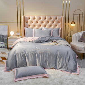 Rifornimento Diretto della fabbrica del Commercio All'ingrosso Lavato lenzuola di Seta Set di Biancheria Da Letto Copripiumino Set - Product Image 1