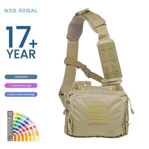 Sac à bandoulière tactique compact pour <span class=keywords><strong>homme</strong></span>, style vintage, sac de poitrine, sac à dos dissimulé en polyester pour la mode nationale - Product Image 1
