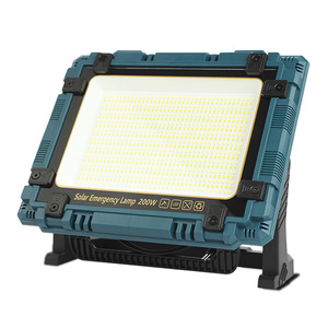 Solar Emergency Lamp 200W LED Rechargeable <b>Work</b> <b>Light</b> Camping Outdoor Lighting - Product Image 4