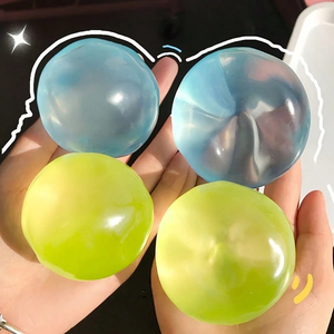 2026 Venta al por mayor Bola blanda de gelatina de aceite de coco arcoíris, juguete sensorial divertido para apretar, para aliviar la ansiedad y el estrés - Product Image 1