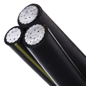 <span class=keywords><strong>Triplex</strong></span> ABC Cáp 0.6/1 KV 2x4 AWG xlpe/PE PVC cách nhiệt nhôm acsr ASTM compliant trên không dây điện cho điện - Product Image 1