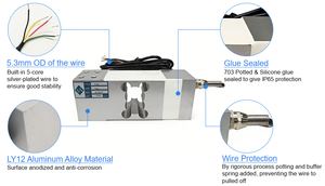 SWJ Hochwertiges SUP6 <span class=keywords><strong>250kg</strong></span> Einpunkt-Aluminium-Tank-Wiegesystem Kraftsensoren & Wägezellen - Product Image 4