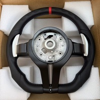 Volant en cuir M Sport Center Mark compatible avec BMW Série F 3 5 7 F30 F10 F31 F20 E90 F80 F32 F01 F22 F25 F26 F33 F34 F35