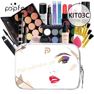 Kit de maquillaje todo en uno para mujer, conjunto de maquillaje, incluye pinceles, paleta de sombras de ojos, brillo de labios, lápiz labial, colorete