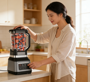 Mixeur Électrique Intelligent 2026 avec Programmes Auto-IQ, Idéal pour la Glace Pilée et les Smoothies, Usage Domestique et Commercial - Product Image 1