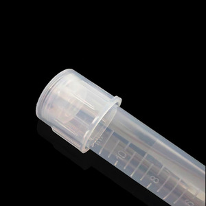 Tubo agitador de plástico estéril graduado con tapa de 12 ml Tianhong, fondo redondo, para uso médico - Product Image 1