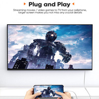 Adaptador USB-C a HDTV 4K para iPhone 15-17, MacBook Pro, Samsung Galaxy, Teléfonos Android a TV, Accesorios de Computación