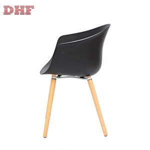 2019 soggiorno Sala Da Pranzo A Buon Mercato All'ingrosso Sedia di Plastica <span class=keywords><strong>Gambe</strong></span> In <span class=keywords><strong>Legno</strong></span> Con Le Braccia - Product Image 3