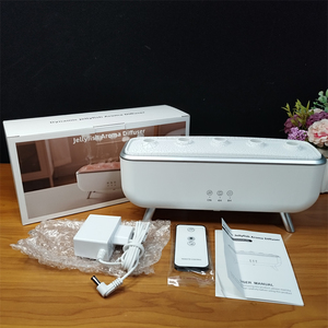 कमरे रंगीन रात प्रकाश ह्यूमिडिफायर कस्टम लोगो 300 एमएल धुएं के छल्ले जलीफ़िश लौ आवश्यक तेल विसारक - Product Image 6