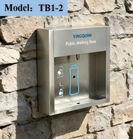 Dispensador de Agua y Filtro de Agua Montado en la Pared, Fuente de Agua Potable Pública para Exteriores