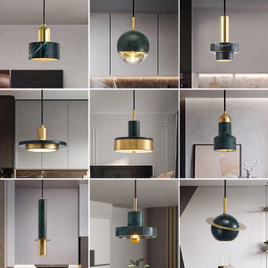 Nordique Chambre Cuisine Salle À Manger Lustre Suspendu Droplight Moderne Marbre Pendentif <span class=keywords><strong>Lumière</strong></span> - Product Image 2