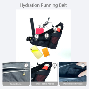 Sac promotionnel personnalisé pour sports <span class=keywords><strong>de</strong></span> plein air, ceinture <span class=keywords><strong>de</strong></span> <span class=keywords><strong>course</strong></span> avec poche pour bouteille d'eau et hydratation, sac banane d'hydratation - Product Image 5