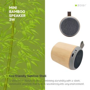 Loa Bluetooth di động bằng gỗ chuyên nghiệp, chất liệu gỗ tự nhiên, kết nối USB, không dây, màu xanh dương - Product Image 4