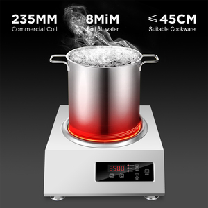 Bạc thương mại cảm ứng Chảo <span class=keywords><strong>HOB</strong></span> 3500W quá nóng bảo vệ nhà hàng nhà bếp công cụ - Product Image 4