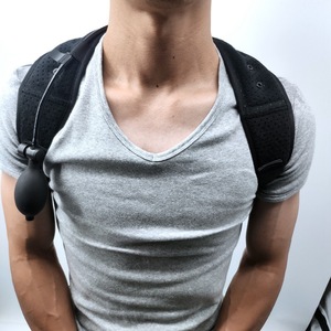 Inflatable Posture Corrector Belt Adjustable Breathable Support For Back And Shoulders Black Manual Operation - Product Image 2